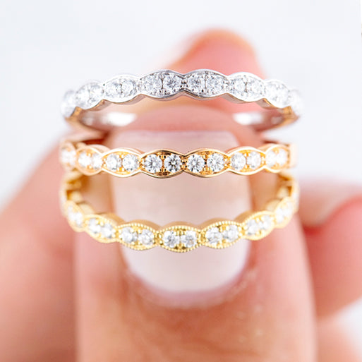 Wedding ring in 3 styles