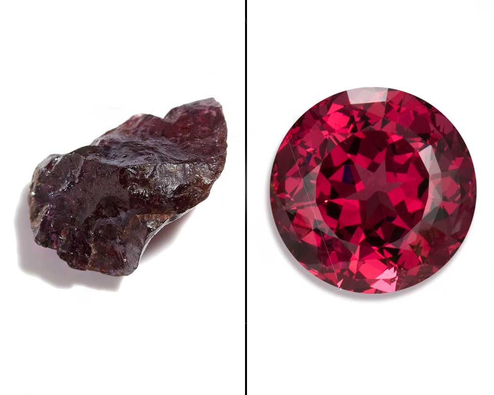 Garnet gemstones