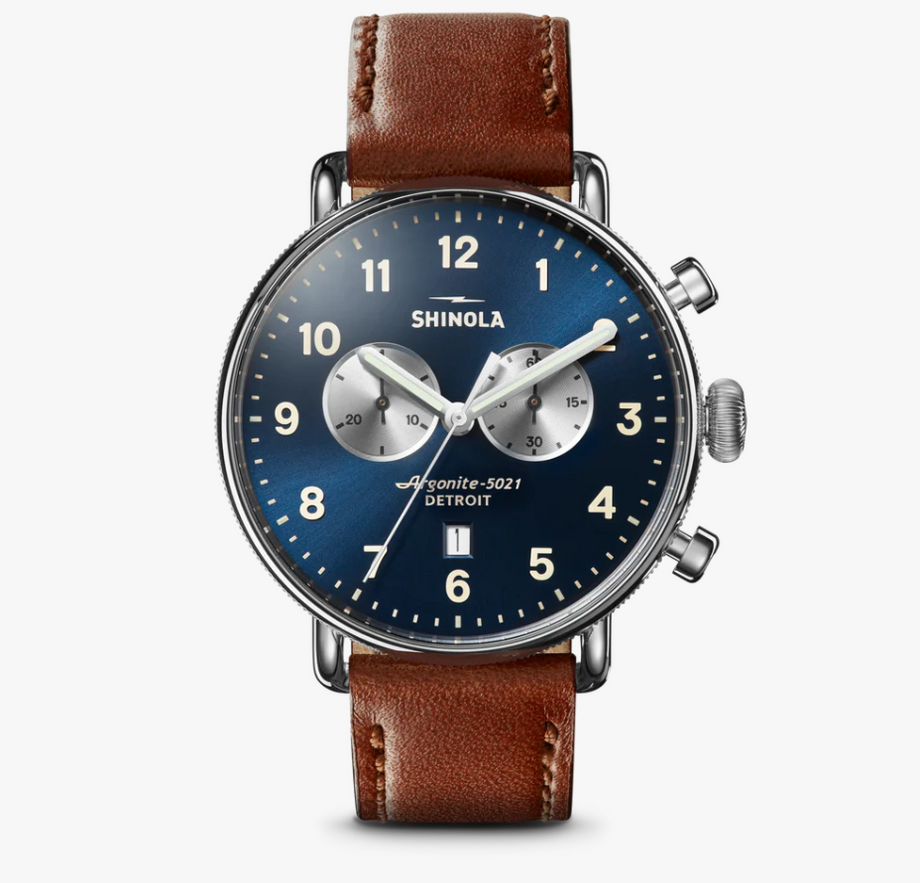 Shinola 43MM Stainless Steel Canfield Chronograph Watch – Bremer