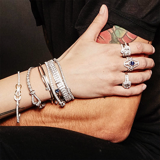 Assorted Diamond & Silver Rings/Bracelets