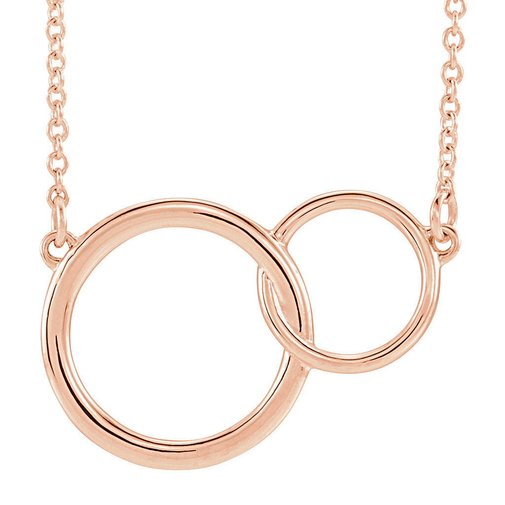 Rose Gold Impression Necklace - Coveted Jewellery