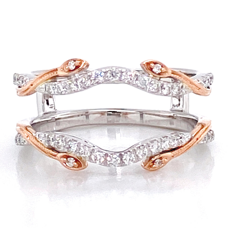 Bremer Jewelry Diamond Ring Guard in 14K White Gold (0.25ctw)