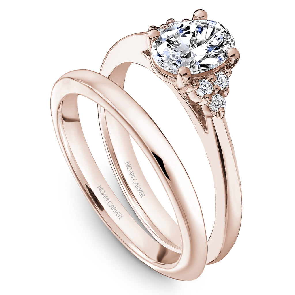 Noam Carver Diamond Engagement Ring Setting in Rose Gold