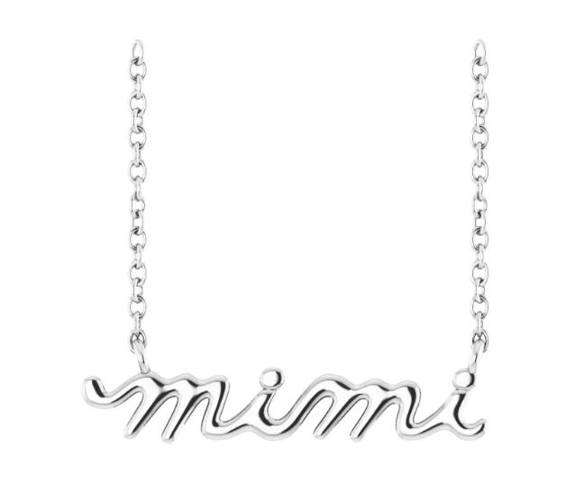 Bremer Jewelry 925 White Sterling Silver "mimi" Necklace