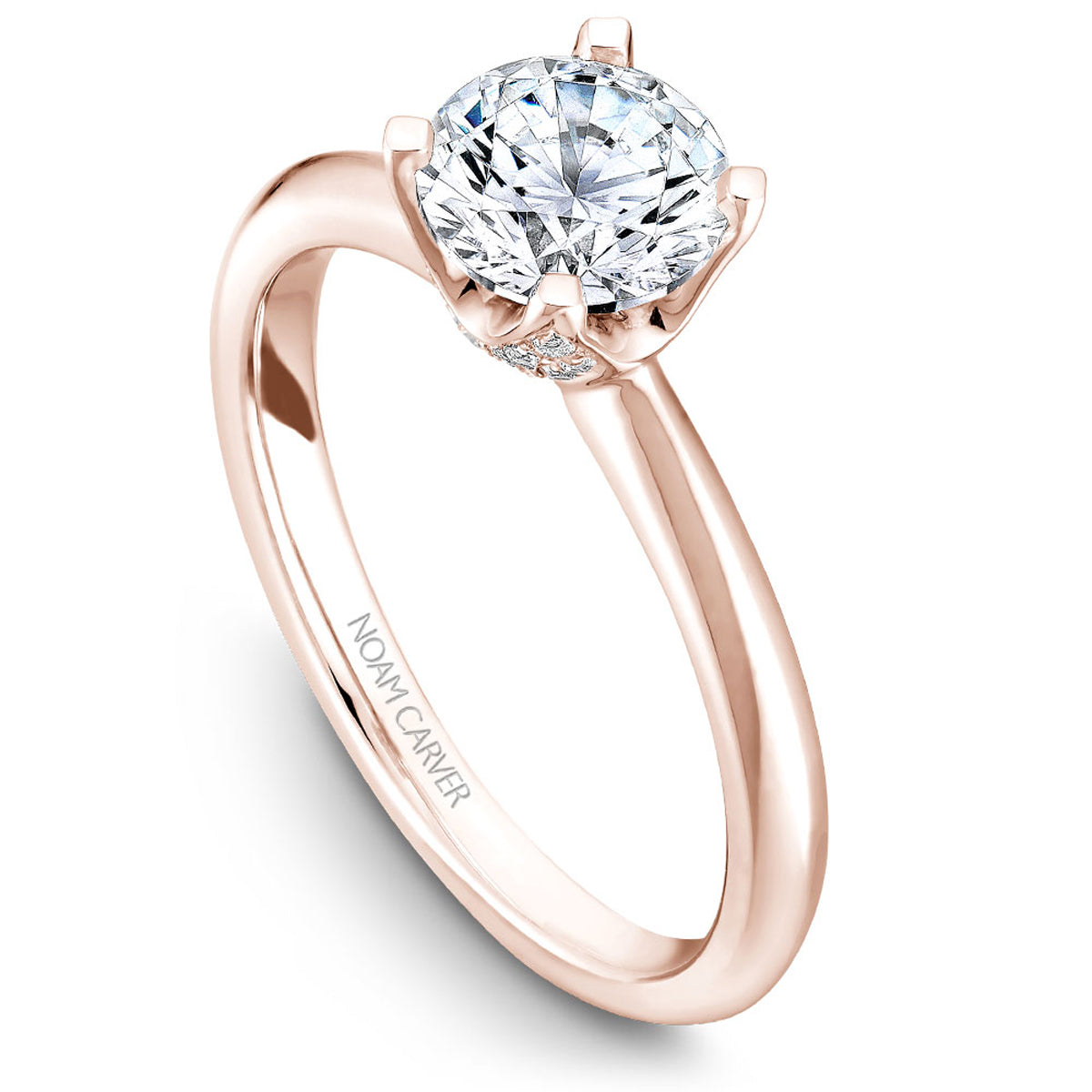 Tulip Solitaire Setting Engagement Ring