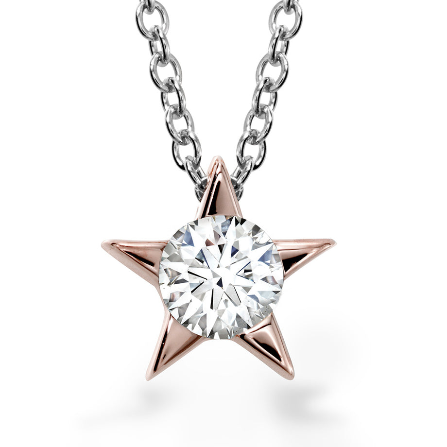 Star pendant and chain in 9ct gold – PA Jewellery